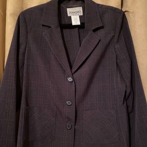 Donnkenny petite pin stripe blazer 16p